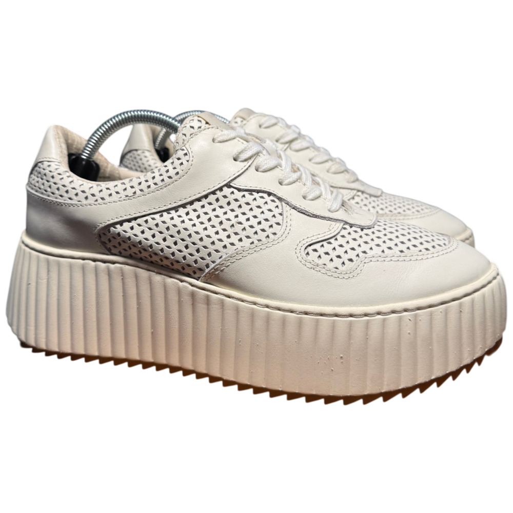 Dolce Vita Dashia Women's 7.5 White Leather Platform Sneakers - Picture 3 of 11